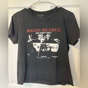 Brandy Melville Radio Silence Cotton Tee